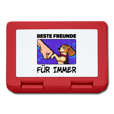 Beste Freunde Geschenke Brotdose - Hund Spruch Beste Freunde