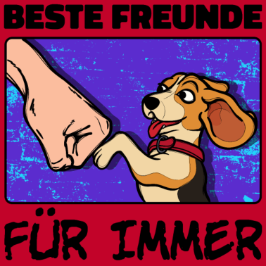 Motiv Hund Spruch Beste Freunde