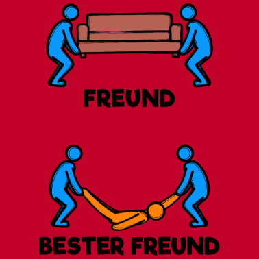 Motiv Beste Freunde Kumpel Lustig