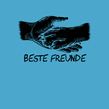 Motiv Hund Herrchen beste Freunde
