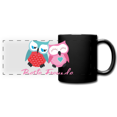 Beste Freunde Geschenke Tasse - Beste Freunde Eulen rosa