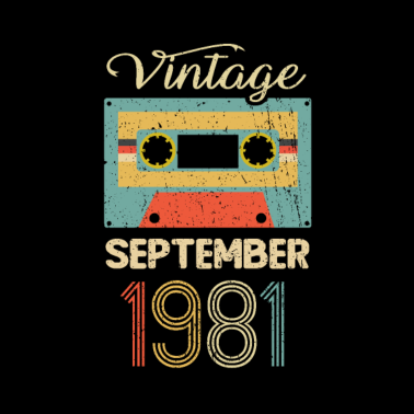 Motiv Geschenk 40. Geburtstag 1981 September 40 Jahre