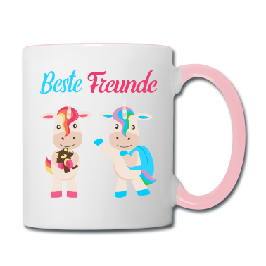 Beste Freunde Geschenke Tasse - Beste Freunde Einhörner