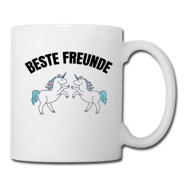 Beste Freunde Geschenke Tasse - Einhorn beste freunde