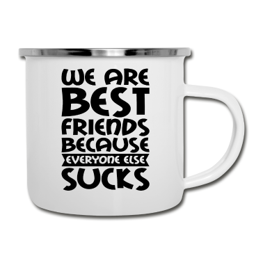 Beste Freunde Geschenke Emaille Tasse - Beste Freunde BFF