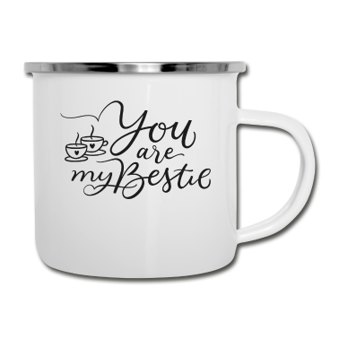 Beste Freunde Geschenke Emaille Tasse - Beste Freunde