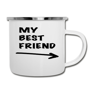 Beste Freunde Geschenke Emaille Tasse - Beste Freunde