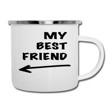 Beste Freunde Geschenke Emaille Tasse - Beste Freunde