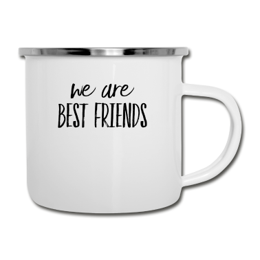 Beste Freunde Geschenke Emaille Tasse - Wir Sind Beste Freunde