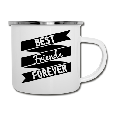 Beste Freunde Geschenke Emaille Tasse - best friends - beste Freunde