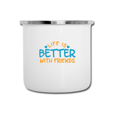 Beste Freunde Geschenke Emaille Tasse - Beste Freunde