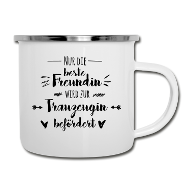 Beste Freunde Geschenke Emaille Tasse - Trauzeugin Beste Freundin Hochzeit Geschenk