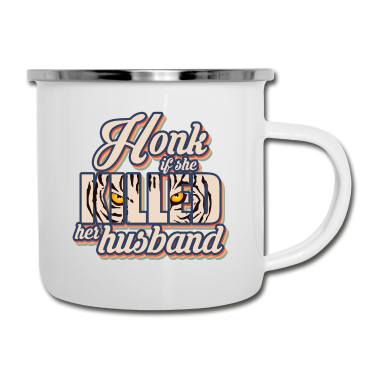 Beste Freunde Geschenke Emaille Tasse - Tiger Hupe Wenn Großkatzen Exotic Raubtiere King