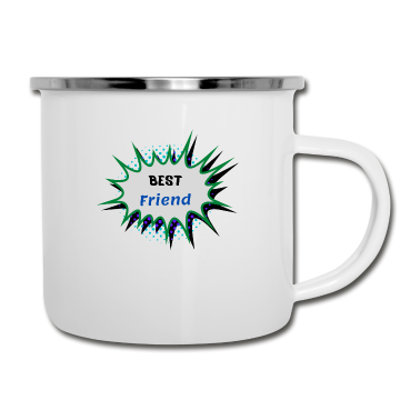 Beste Freunde Geschenke Emaille Tasse - Bester Freund