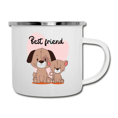 Beste Freunde Geschenke Emaille Tasse - Bester Freund
