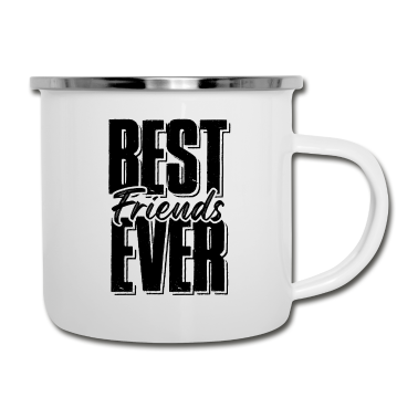 Beste Freunde Geschenke Emaille Tasse - beste freunde