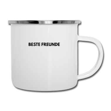 Beste Freunde Geschenke Emaille Tasse - Beste Freunde