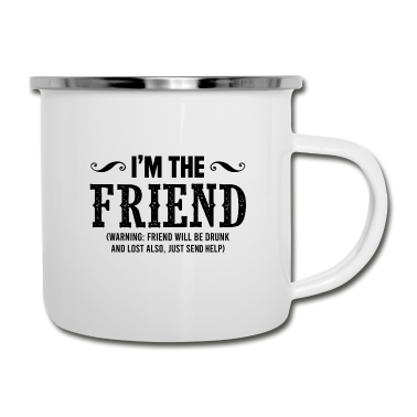 Beste Freunde Geschenke Emaille Tasse - bester freund