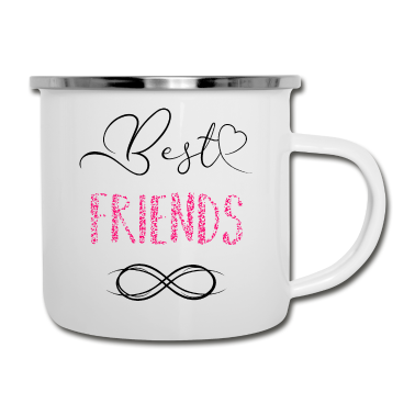 Beste Freunde Geschenke Emaille Tasse - Beste Freunde