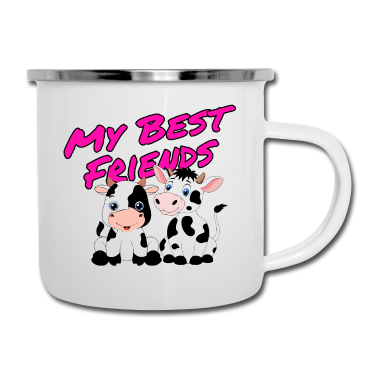 Beste Freunde Geschenke Emaille Tasse - Meine Besten Freunde