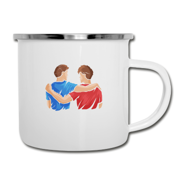 Beste Freunde Geschenke Emaille Tasse - Beste Freunde