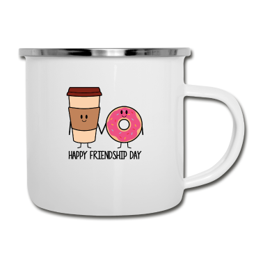 Beste Freunde Geschenke Emaille Tasse - Beste Freunde