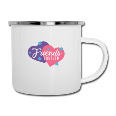 Beste Freunde Geschenke Emaille Tasse - Beste Freunde