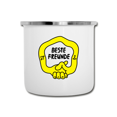 Beste Freunde Geschenke Emaille Tasse - Beste Freunde