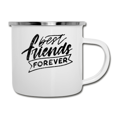 Beste Freunde Geschenke Emaille Tasse - Beste Freunde