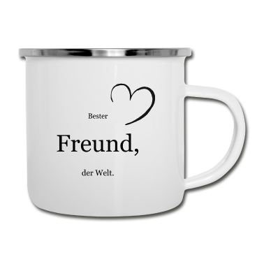 Beste Freunde Geschenke Emaille Tasse - Bester Freund