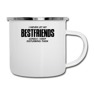 Beste Freunde Geschenke Emaille Tasse - beste Freunde