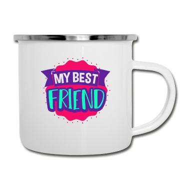 Beste Freunde Geschenke Emaille Tasse - Mein bester Freund