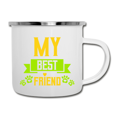 Beste Freunde Geschenke Emaille Tasse - Mein bester Freund