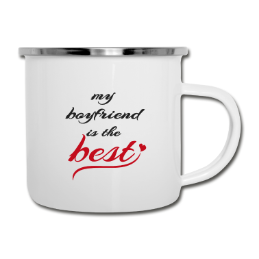 Beste Freunde Geschenke Emaille Tasse - Freund ist der Beste