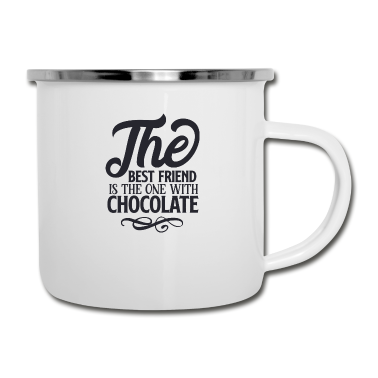 Beste Freunde Geschenke Emaille Tasse - Der beste Freund ist die