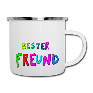 Beste Freunde Geschenke Emaille Tasse - Bester Freund