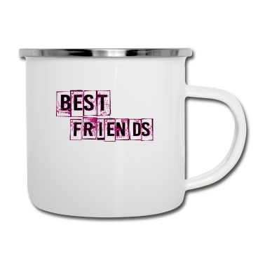 Beste Freunde Geschenke Emaille Tasse - Beste Freunde