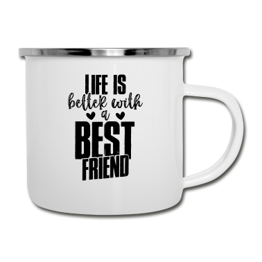 Beste Freunde Geschenke Emaille Tasse - bester freund