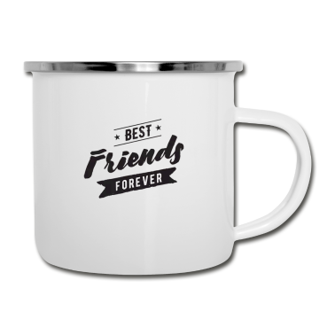 Beste Freunde Geschenke Emaille Tasse - Beste Freunde