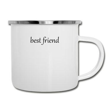 Beste Freunde Geschenke Emaille Tasse - beste freunde