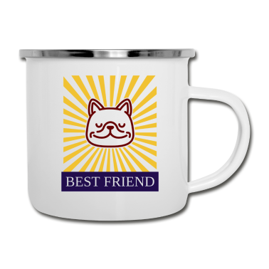 Beste Freunde Geschenke Emaille Tasse - Bester Freund