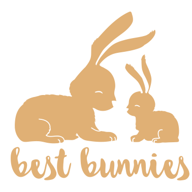 Motiv Best Bunnies - beste Freunde