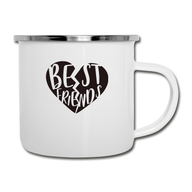 Beste Freunde Geschenke Emaille Tasse - Beste Freunde