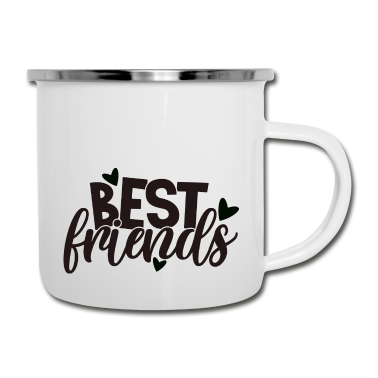 Beste Freunde Geschenke Emaille Tasse - Beste Freunde