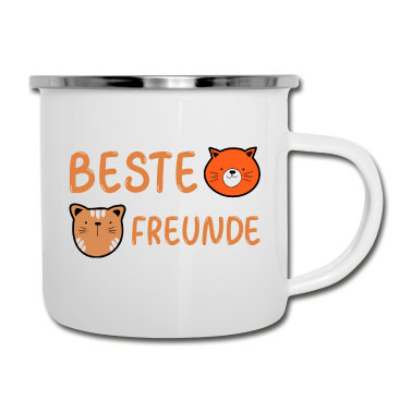 Beste Freunde Geschenke Emaille Tasse - Beste Freunde