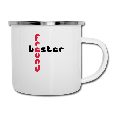 Beste Freunde Geschenke Emaille Tasse - BESTER FREUND