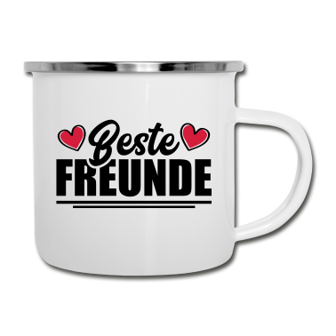Beste Freunde Geschenke Emaille Tasse - Beste Freunde Freundschaft
