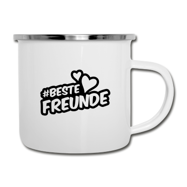 Beste Freunde Geschenke Emaille Tasse - Beste Freunde Freundschaft