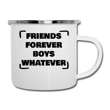 Beste Freunde Geschenke Emaille Tasse - BESTE FREUNDE FREUNDESKREIS