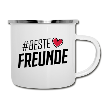 Beste Freunde Geschenke Emaille Tasse - Beste Freunde Freundschaft